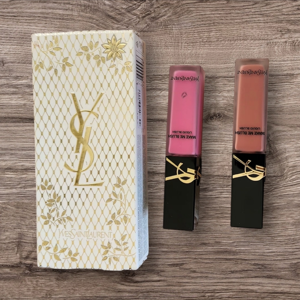 NWOT YSL MAKE ME BLUSH BLURRING LIQUID BLUSH DUO. NIB.